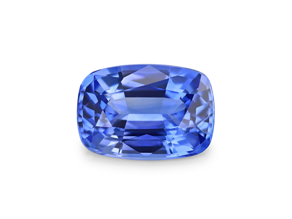 Blue Sapphire 7.5x5.2mm Cushion Mid Blue