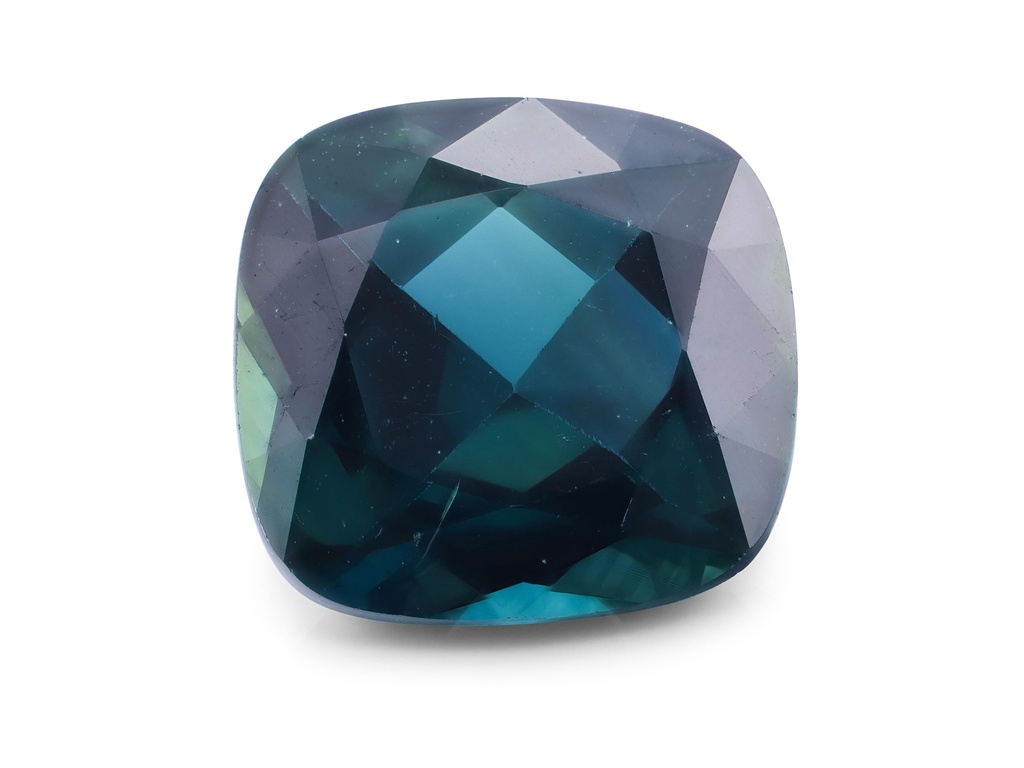 Australian Blue Sapphire 6.50mm Square Cushion Steel