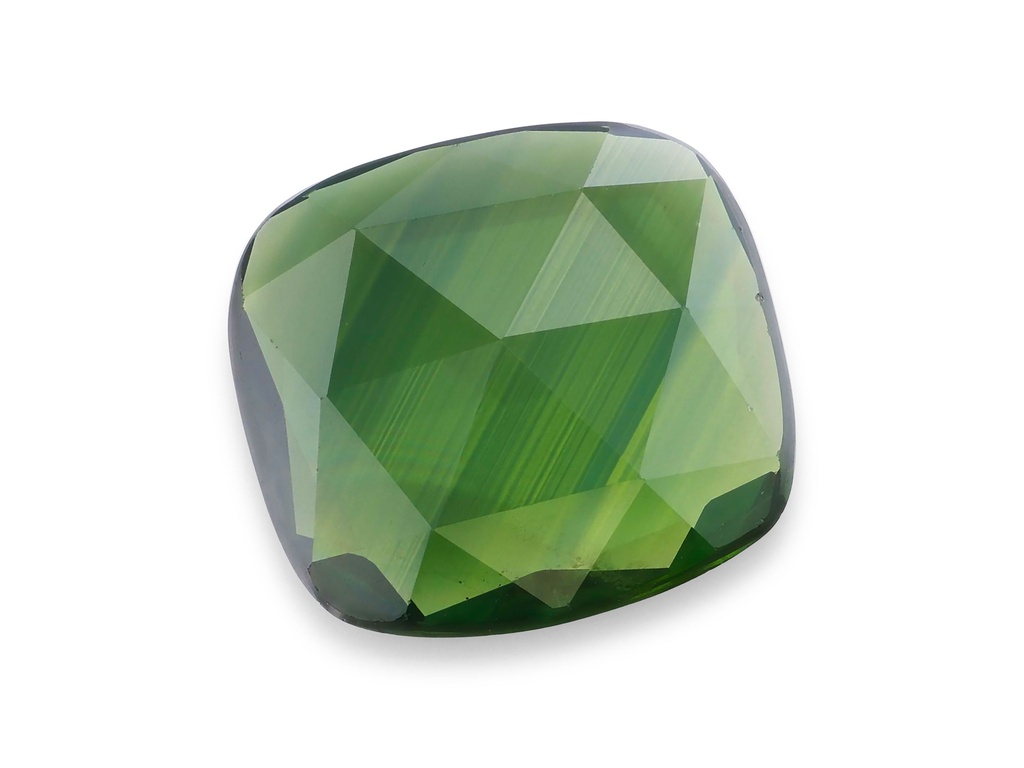 Green Sapphire 10.5x9.9mm Cushion Rose Cut