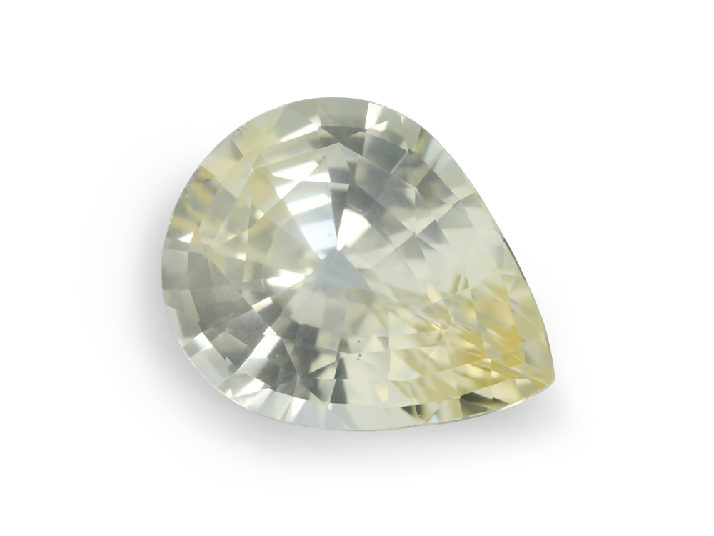 Yellow Sapphire 14.4x11.4mm Pear Shape