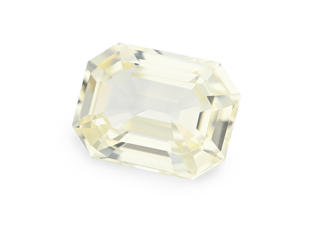 Yellow Sapphire 9.4x7.2mm Emerald Cut Light