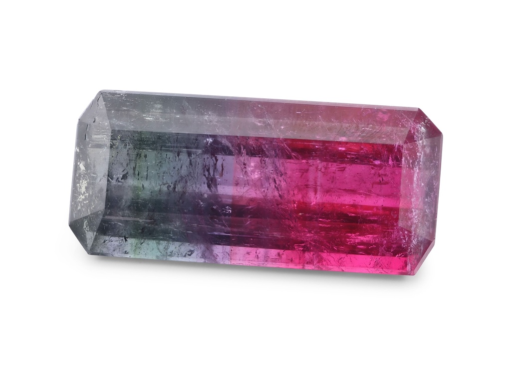 Tri Colour Tourmaline 22x9.9mm Emerald Cut