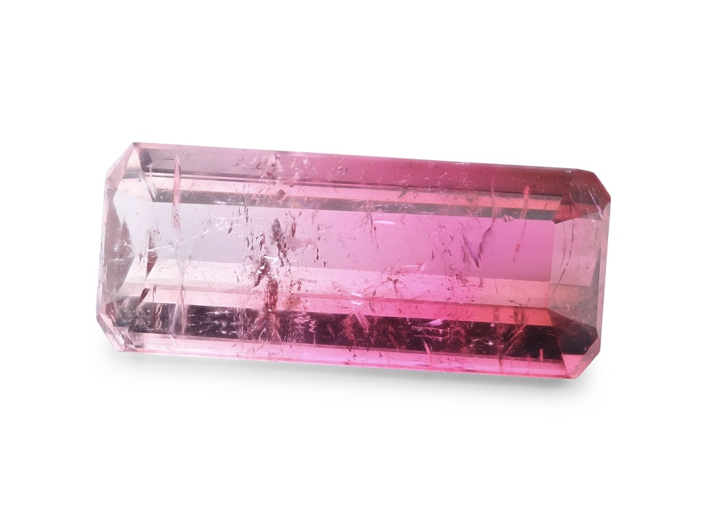 Bi Colour Tourmaline 17x7.1mm Emerald Cut