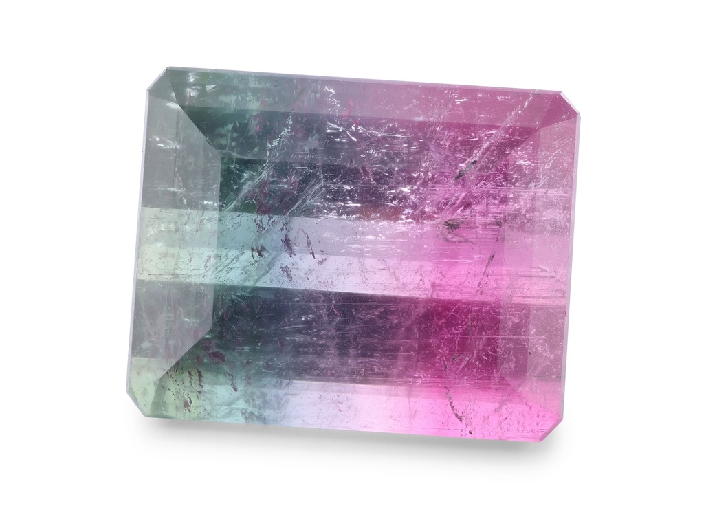 Watermelon Tourmaline 17.3x13.85mm Emerald Cut