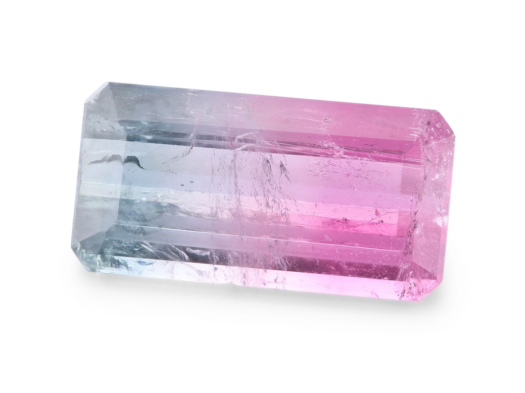 Watermelon Tourmaline 14.9x7.15mm Emerald Cut