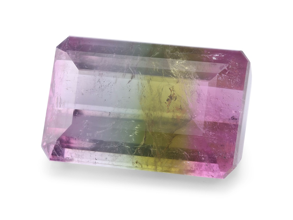 Tri Colour Tourmaline 22x14mm Emerald Cut