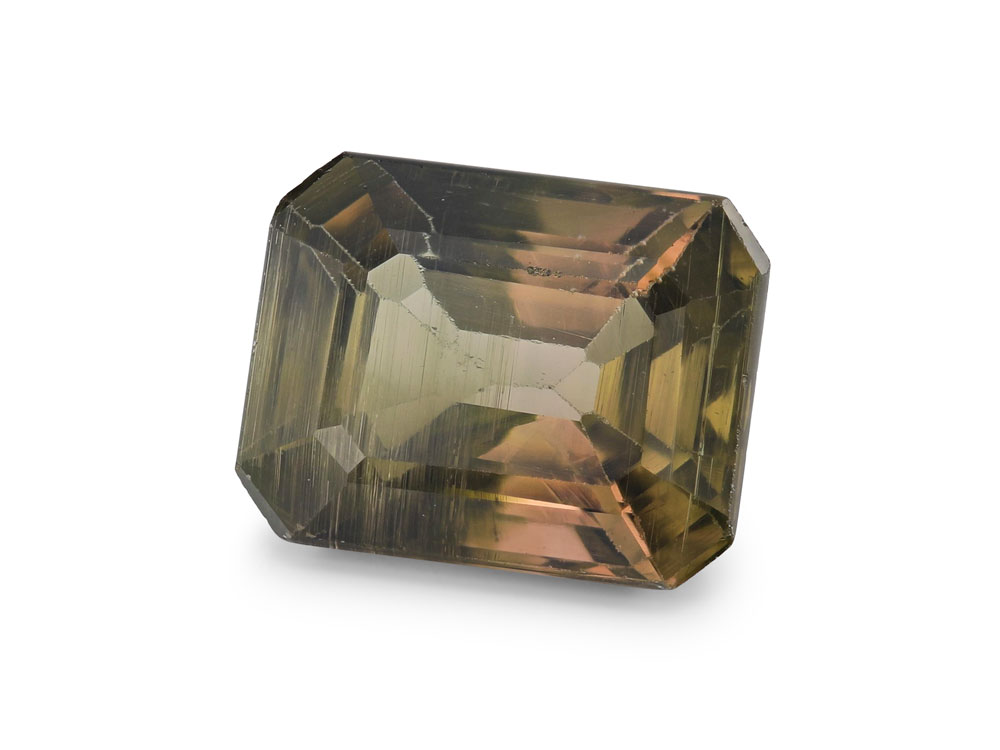 Brown Tourmaline 8.1x6.35mm Emerald Cut