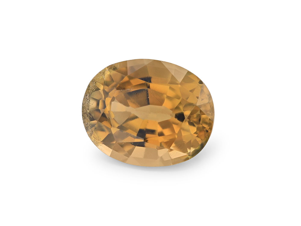 Orange Brown Tourmaline 7.3x5.8mm Oval