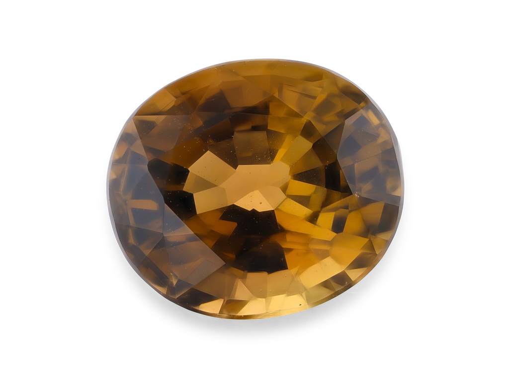 Orange Brown Tourmaline 8.2x7.4mm Oval