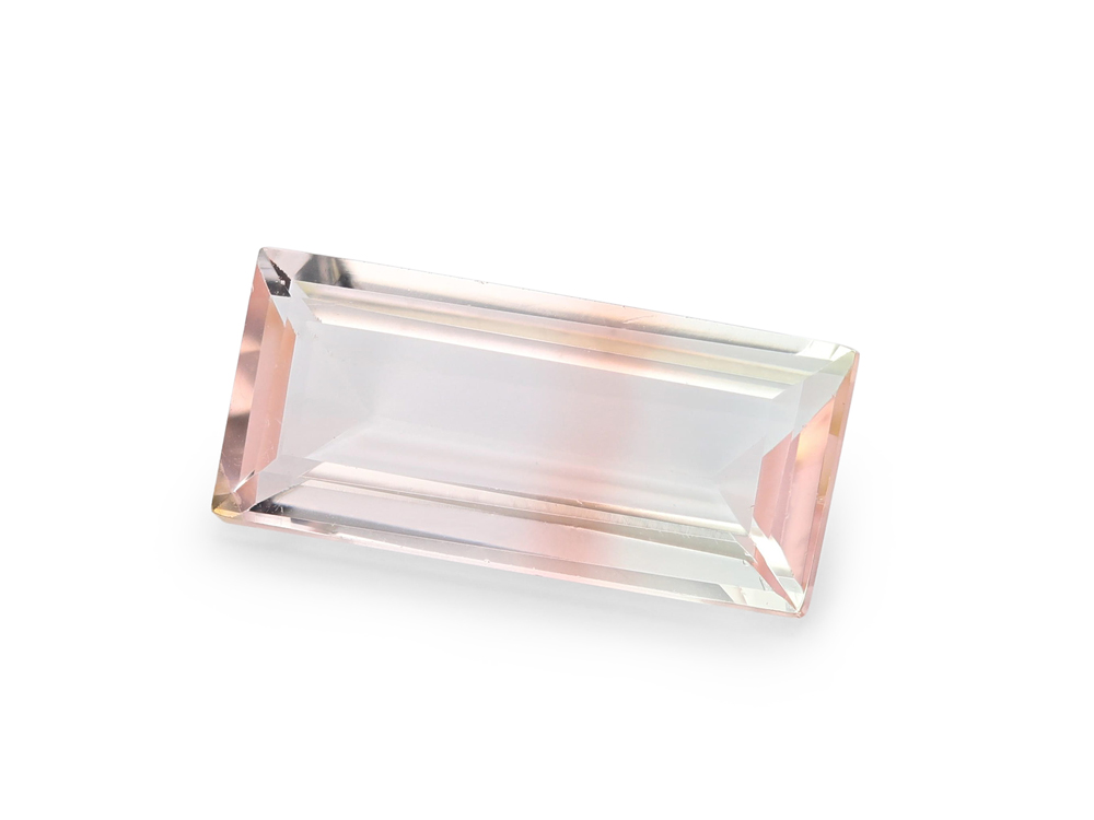 Bi Colour Tourmaline 10.4x4.7mm Baguette