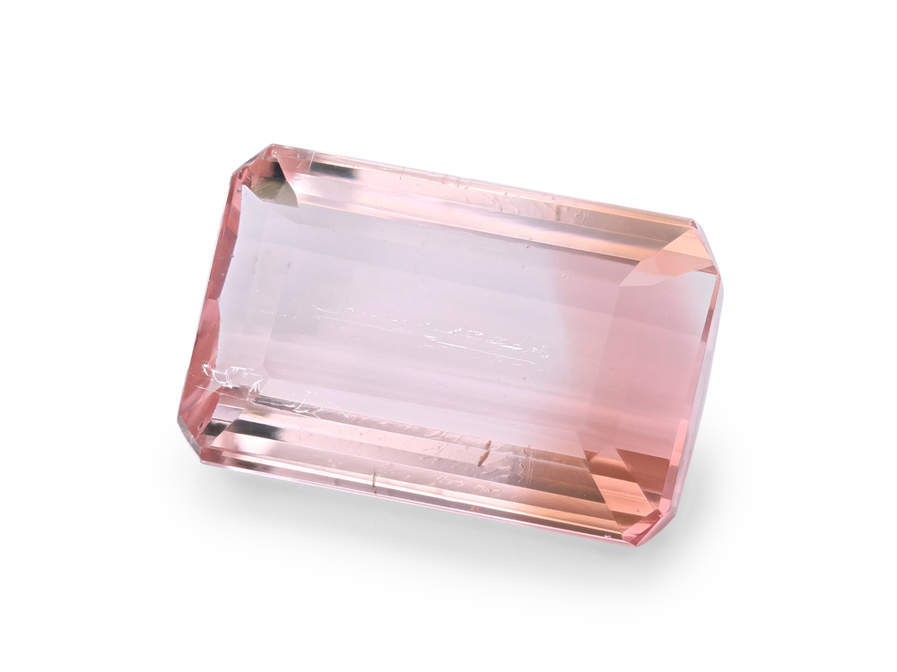 Bi Colour Tourmaline 12.65x8.3mm Emerald Cut