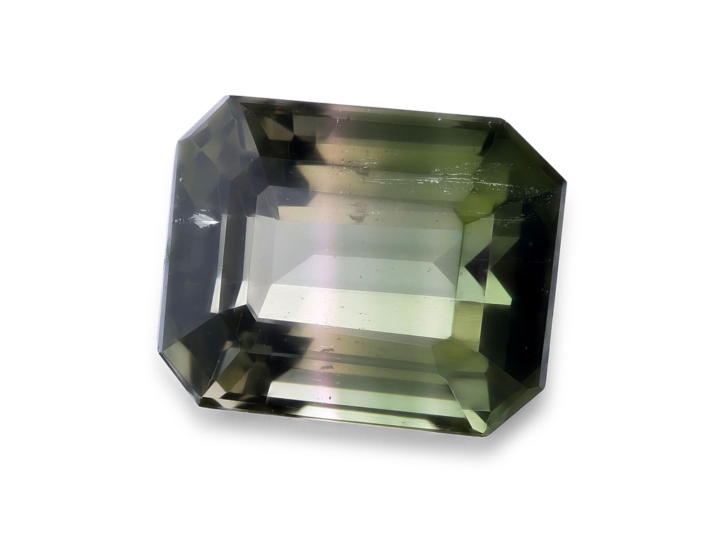 Bi Colour Tourmaline 7.6x6mm Emerald Cut