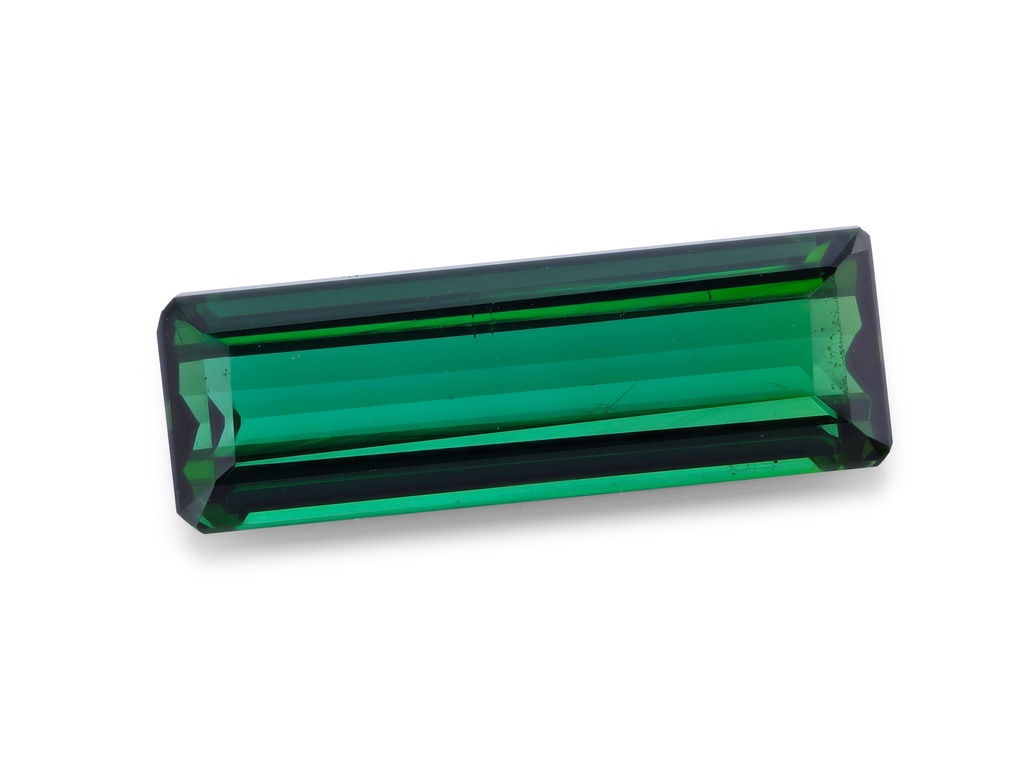 Teal Tourmaline 11.8x4mm Emerald Cut