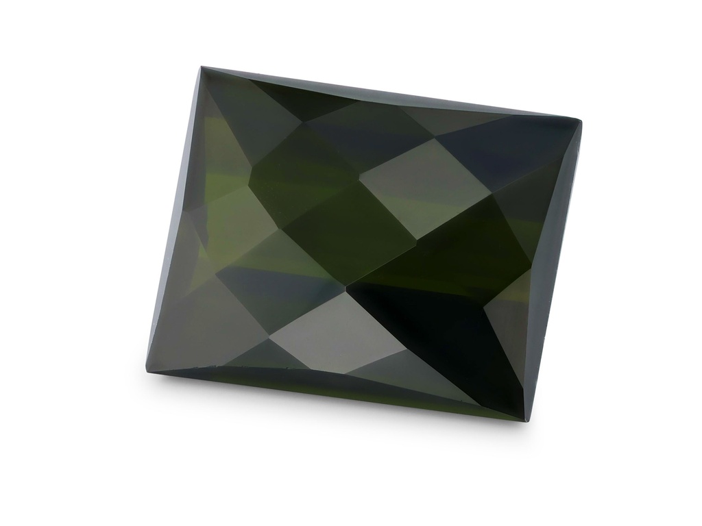 Green Tourmaline 9.95x7.8mm Baguette Chequerboard