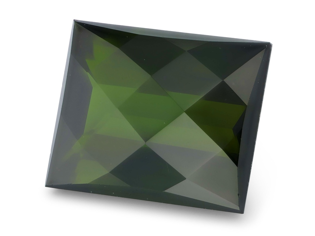 Green Tourmaline 9.9x7.9mm Baguette Chequerboard