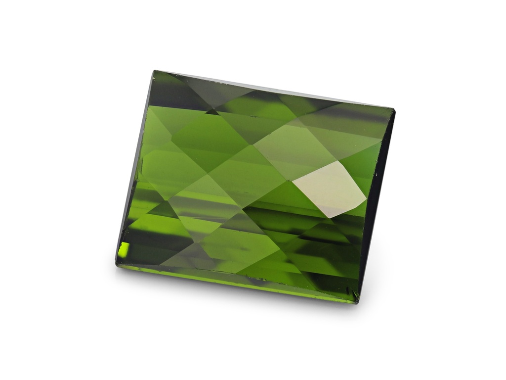 Green Tourmaline 10x8.1mm Baguette Chequerboard