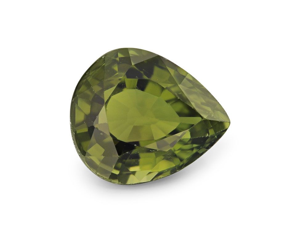 Green Tourmaline 8.7x7.4mm Pear Shape