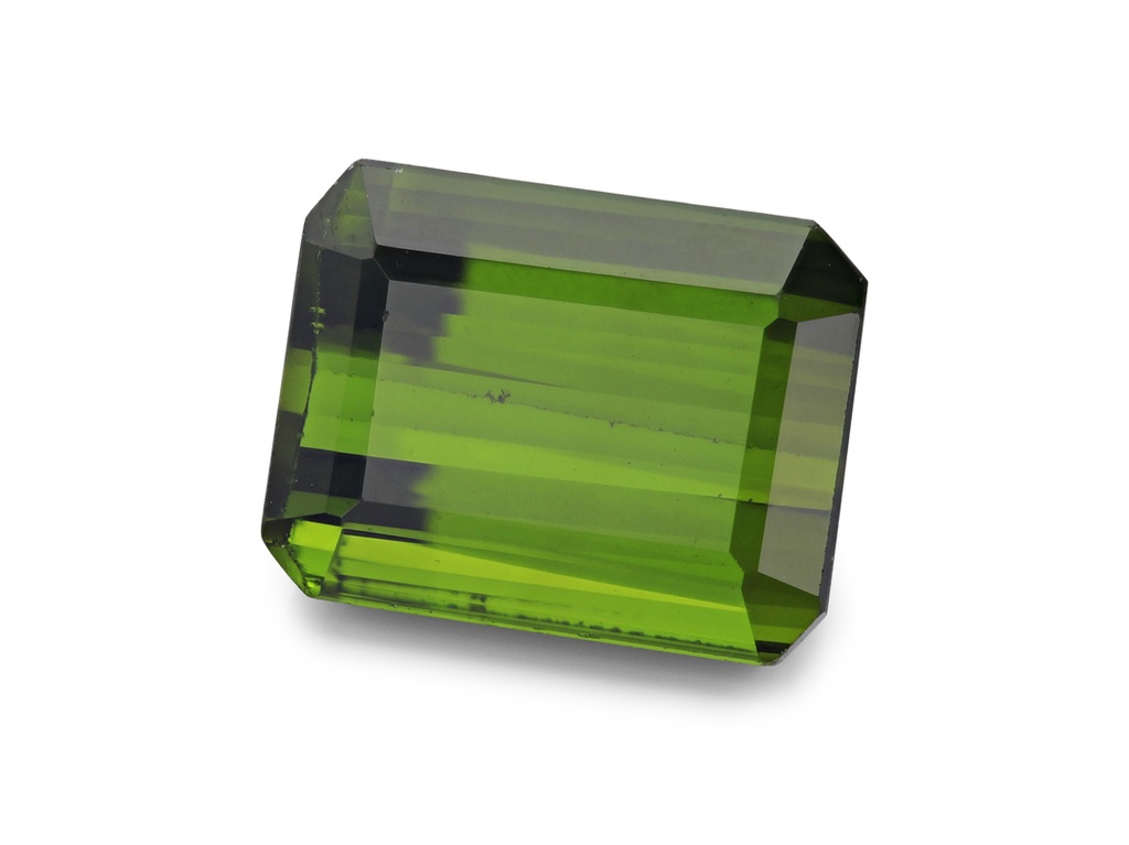 Green Tourmaline 9.2x7.1mm Emerald Cut