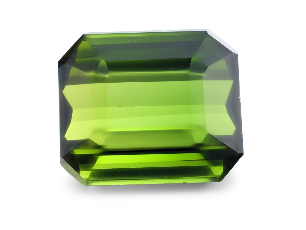 Green Tourmaline 8.1x6.9mm Emerald Cut