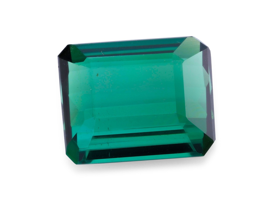 Teal Tourmaline 7.8x6.4mm Emerald Cut