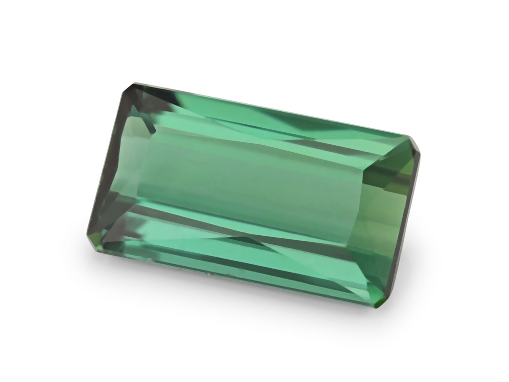 Teal Tourmaline 9.1x5.1mm Emerald Cut