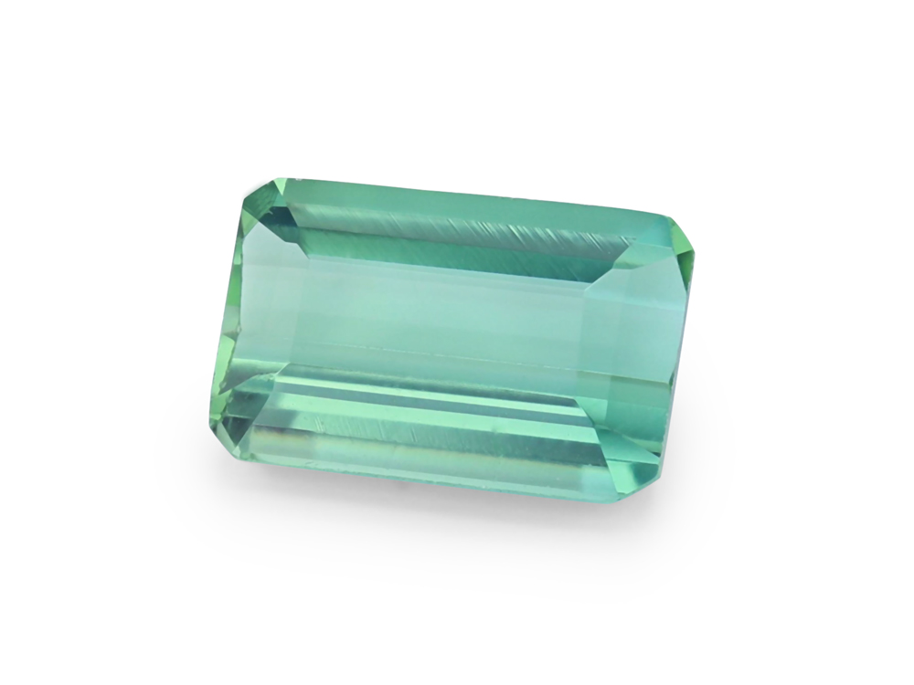 Green Tourmaline 7x4.6mm Emerald Cut