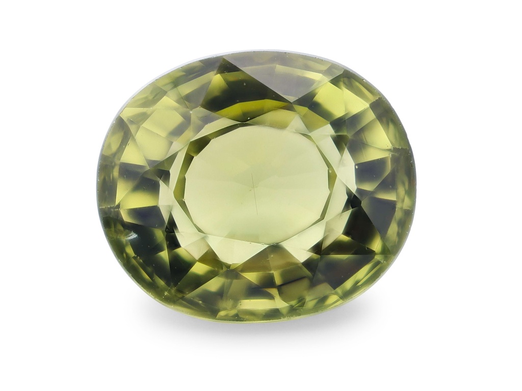 Green Tourmaline 7.35x6.25mm Oval