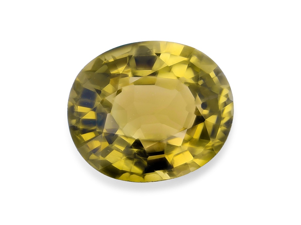 Tourmaline 9.15x7.95mm Oval Yellow Green