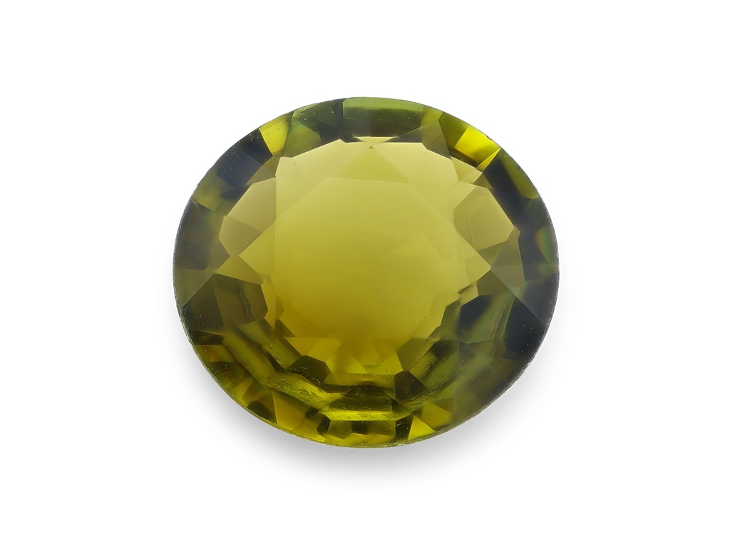 Tourmaline 7.40mm Round Olive Green