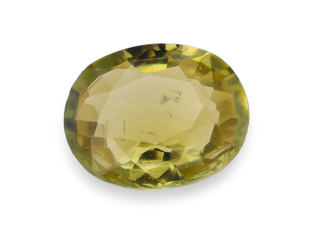 Tourmaline 6.65x5.1mm Oval Yellow Green