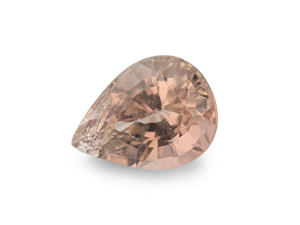 Peach Tourmaline 8.5x6.35mm Pear Shape