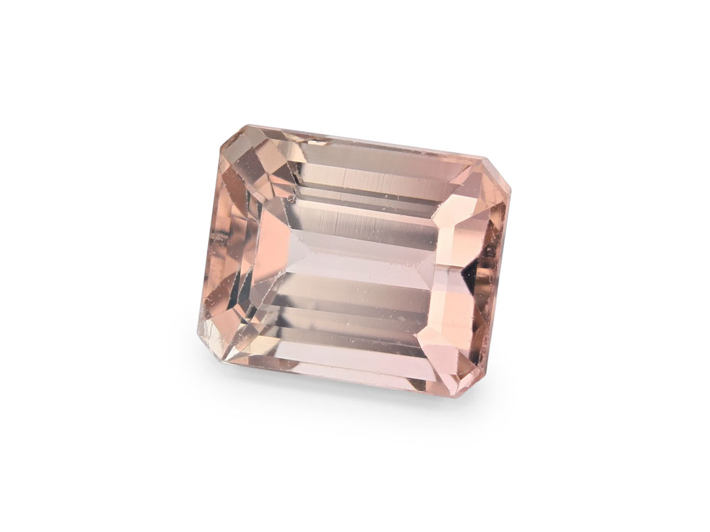 Peach Tourmaline 7.1x5.75mm Emerald Cut