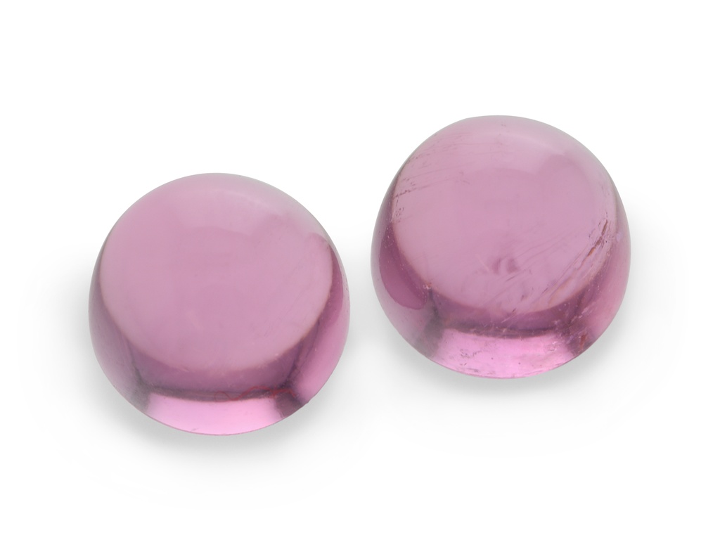 Pink Tourmaline 7.00mm Round Cabochon PAIR