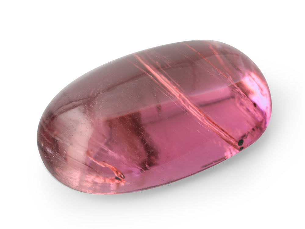 Pink Tourmaline 19.3x12.6mm Oval Cabochon