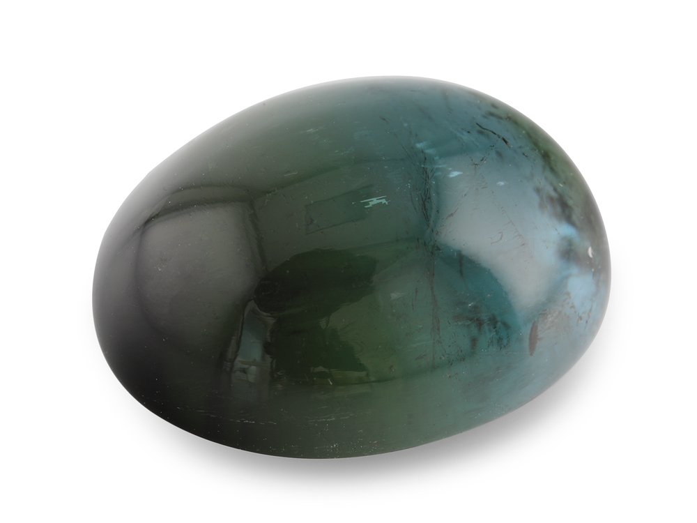 Green Tourmaline 15.5x12mm Oval Cabochon 