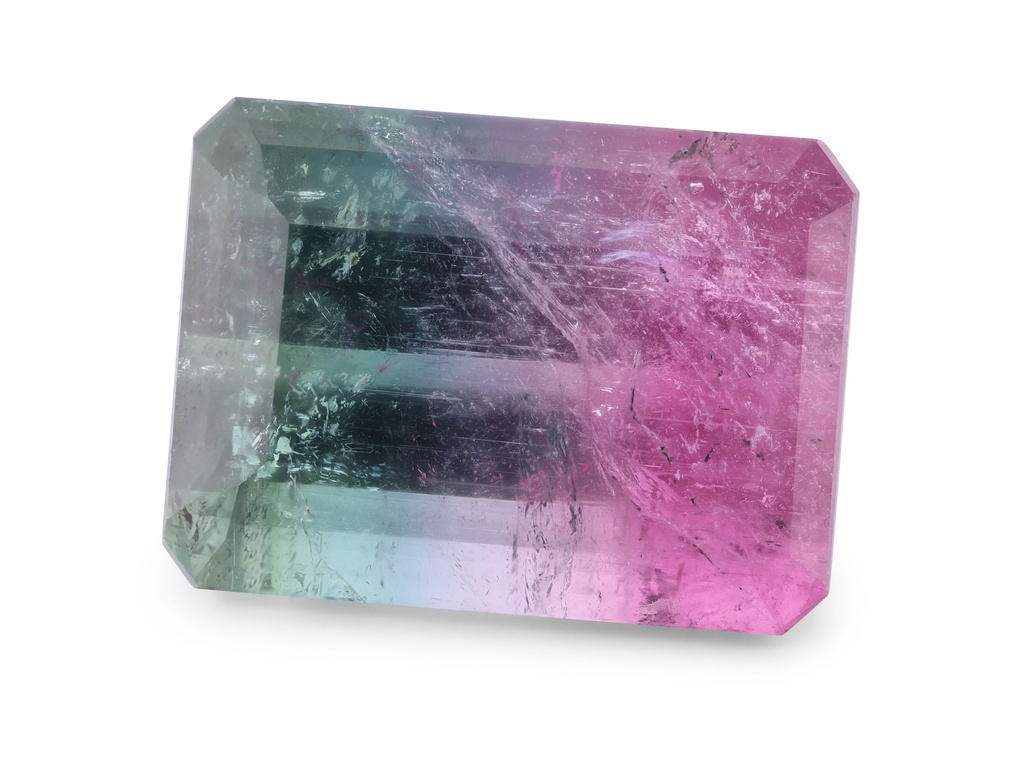 Watermelon Tourmaline 17.05x12.5mm Emerald Cut