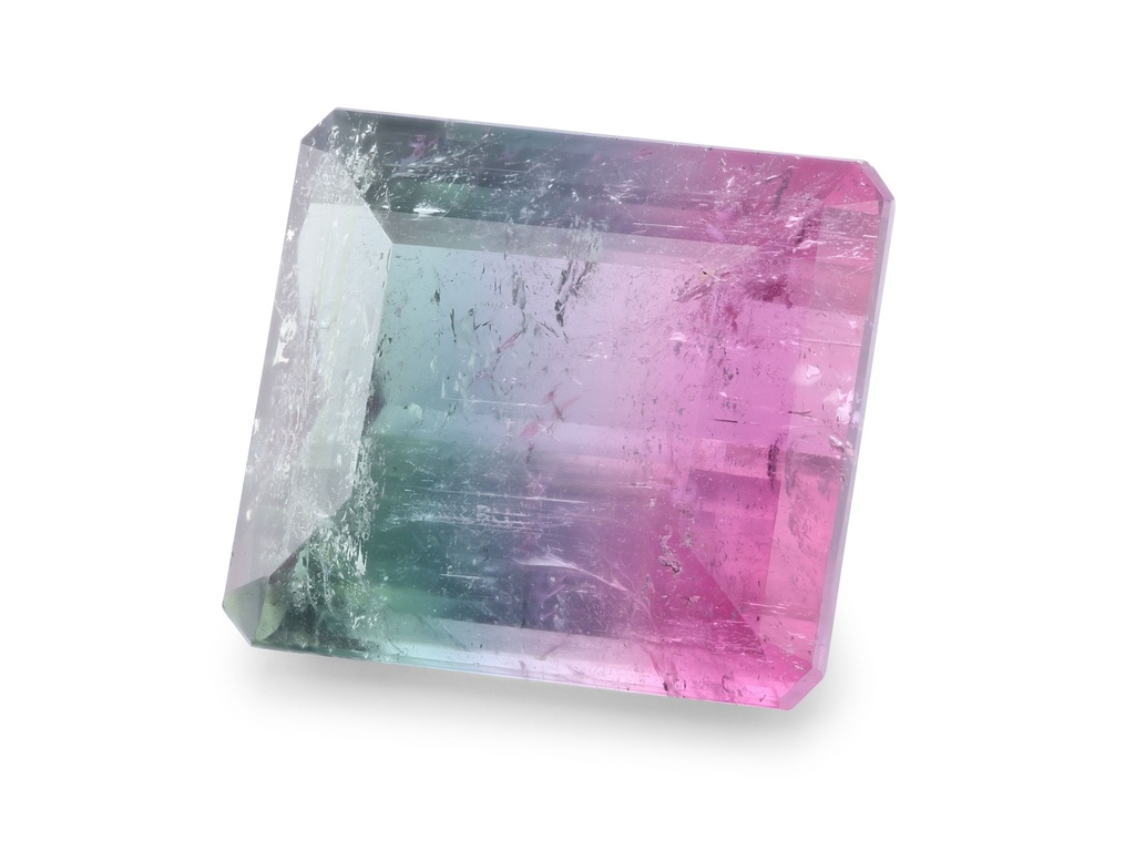 Watermelon Tourmaline 16.9x15mm Emerald Cut