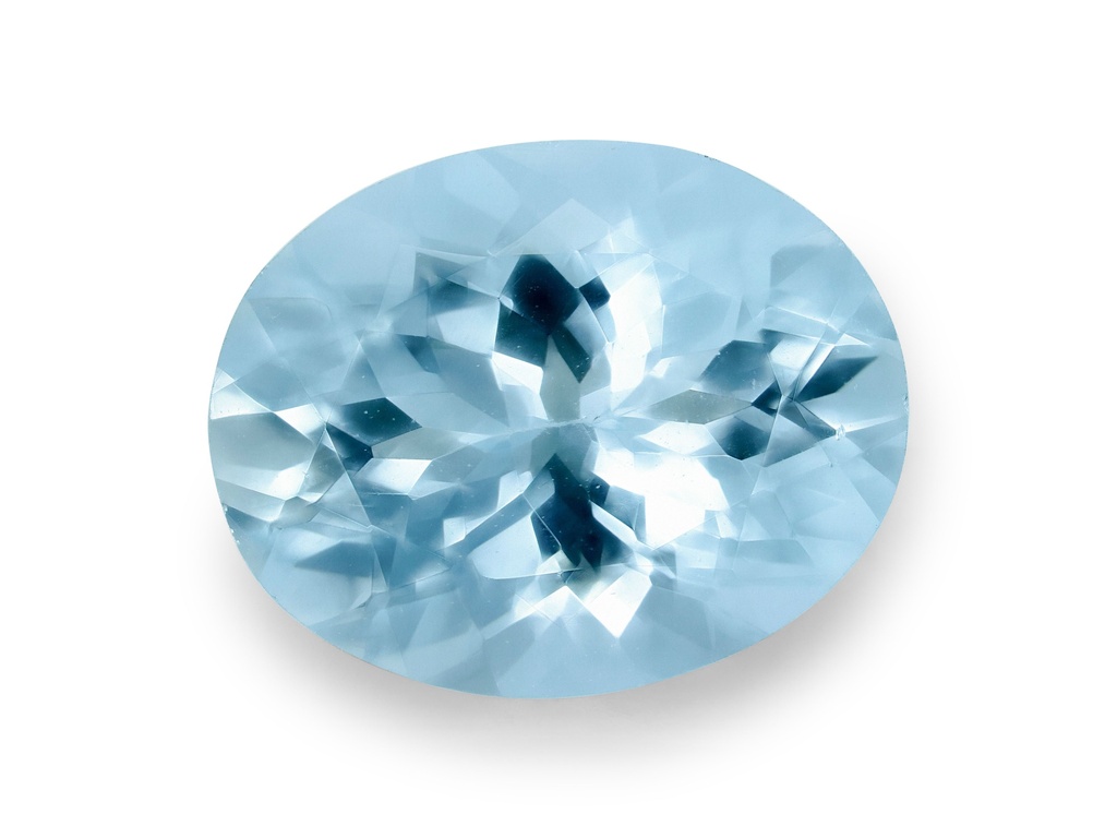 Aquamarine 9.8x7.8mm Oval Mid Blue