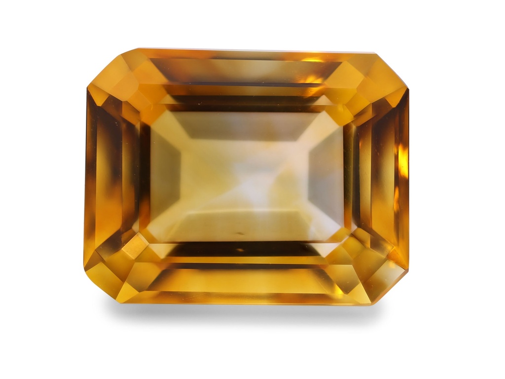 Citrine 12.3x9.7x6.7mm Emerald Cut Deep Cut