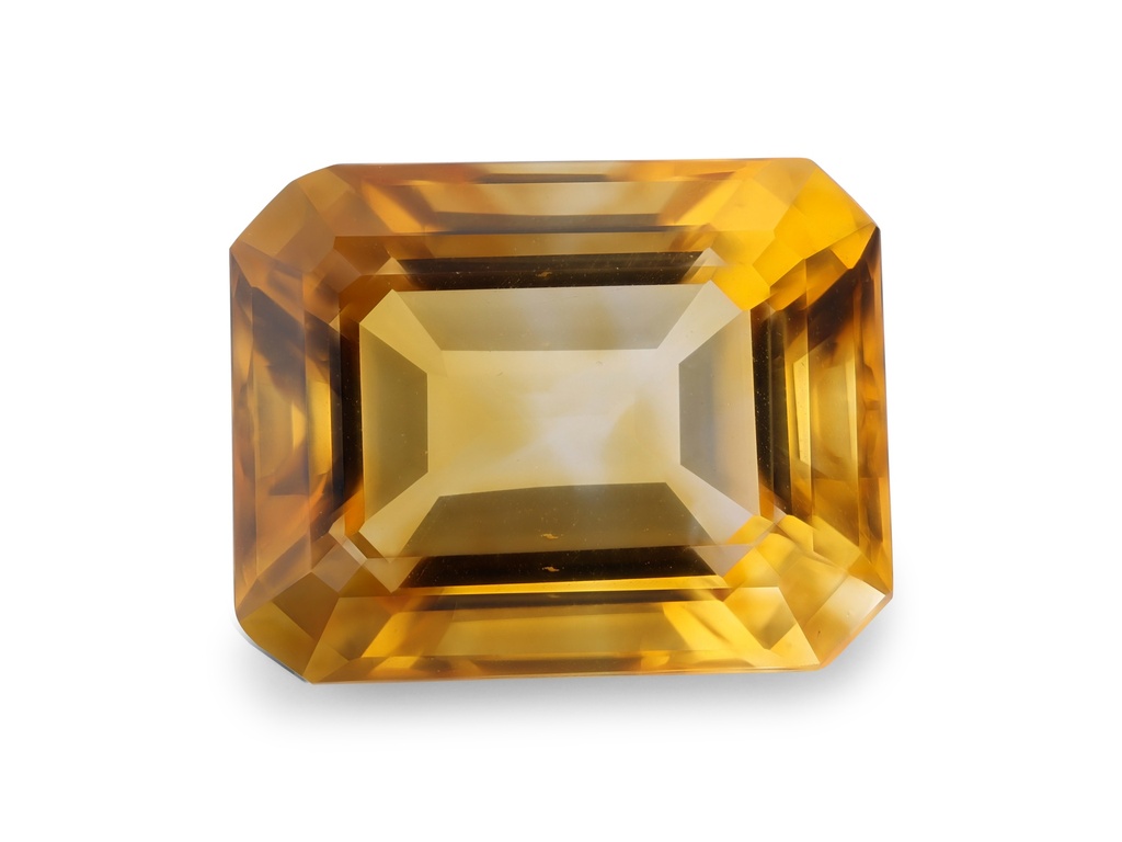 Citrine 12.3x9.7x6.7mm Emerald Cut Deep Cut