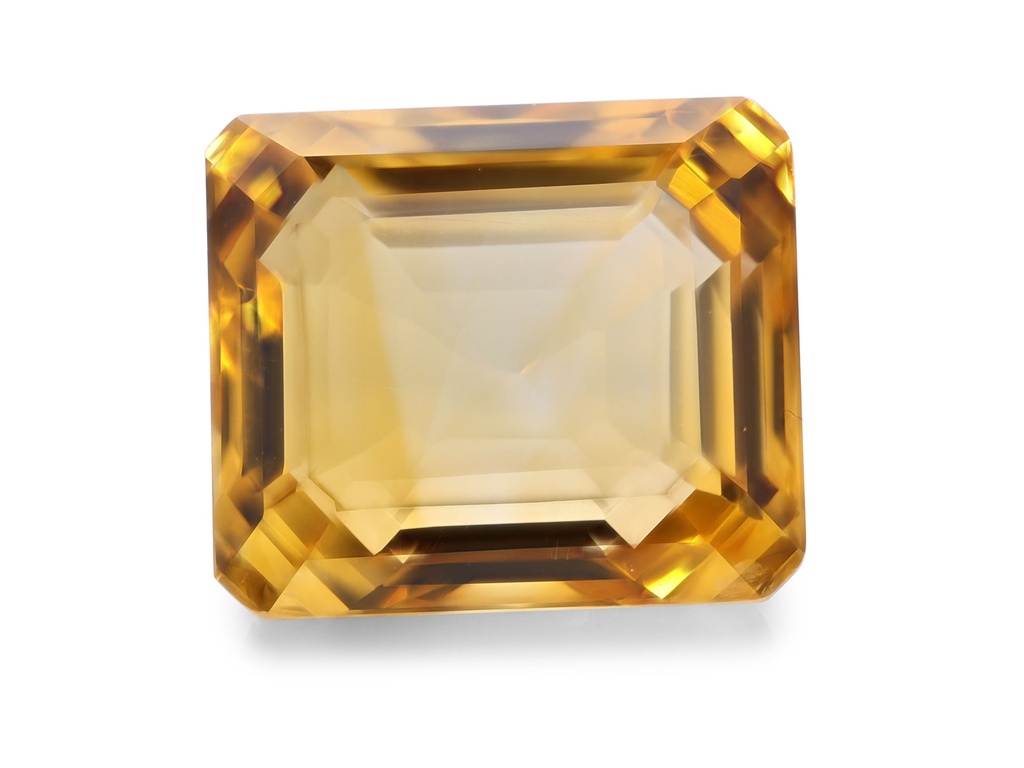 Citrine 11.7x10.1x7.6mm Emerald Cut Deep Cut