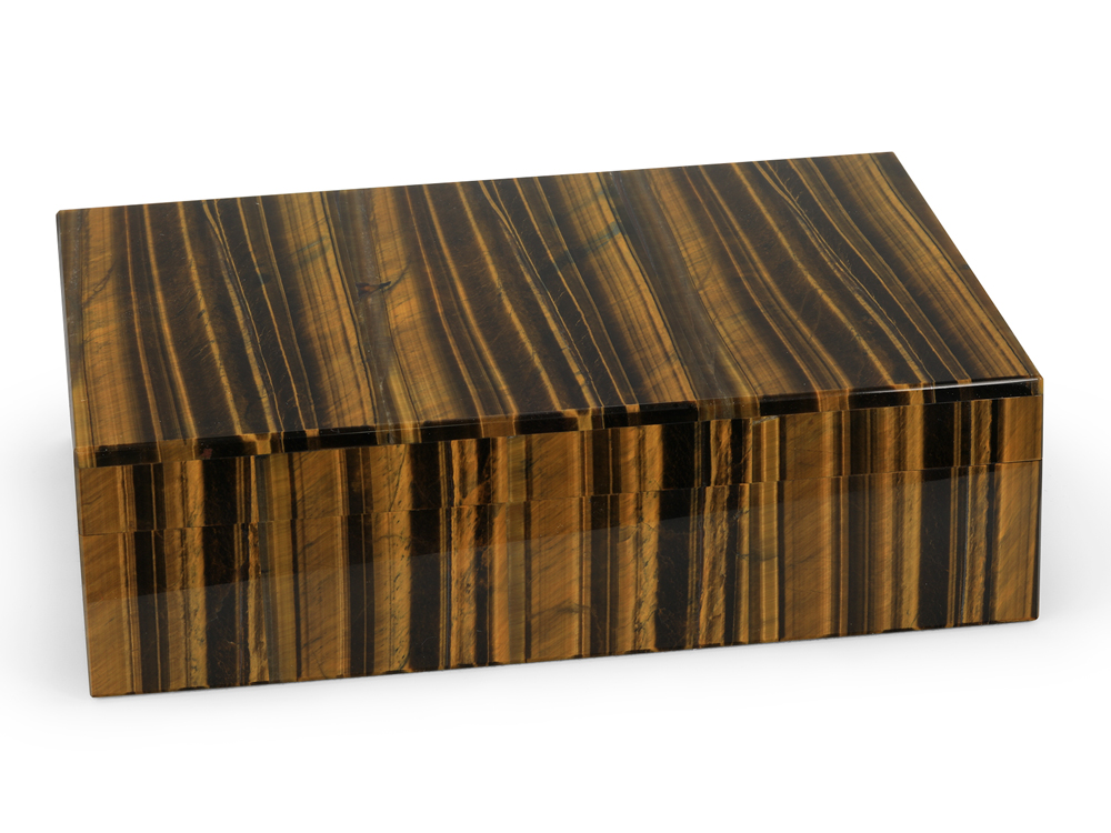 Ornamental Tiger Eye 150x100mm Gem box