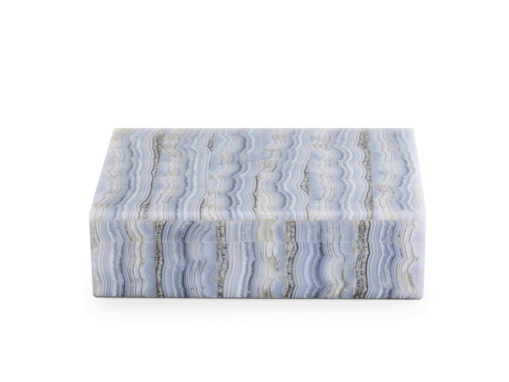 Ornamental Blue Lace Agate 150x100mm Gem box