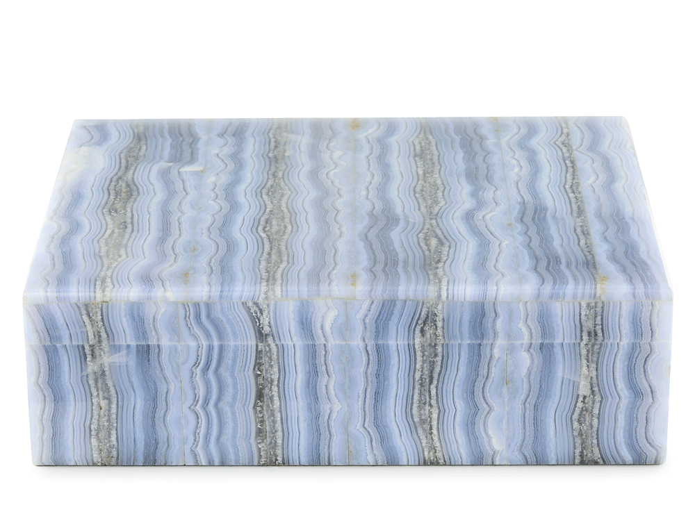 Ornamental Blue Lace Agate 150x100mm Gem box