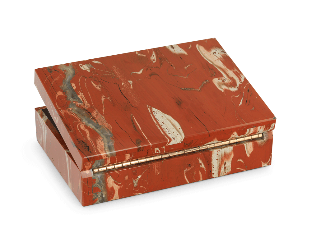 Ornamental Red Jasper  150x100mm Gem box