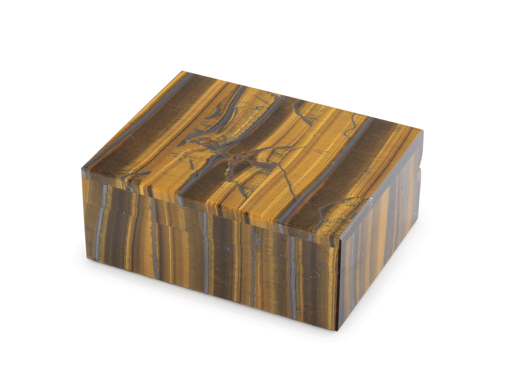 Ornamental Tiger Eye 100x80mm Gem box