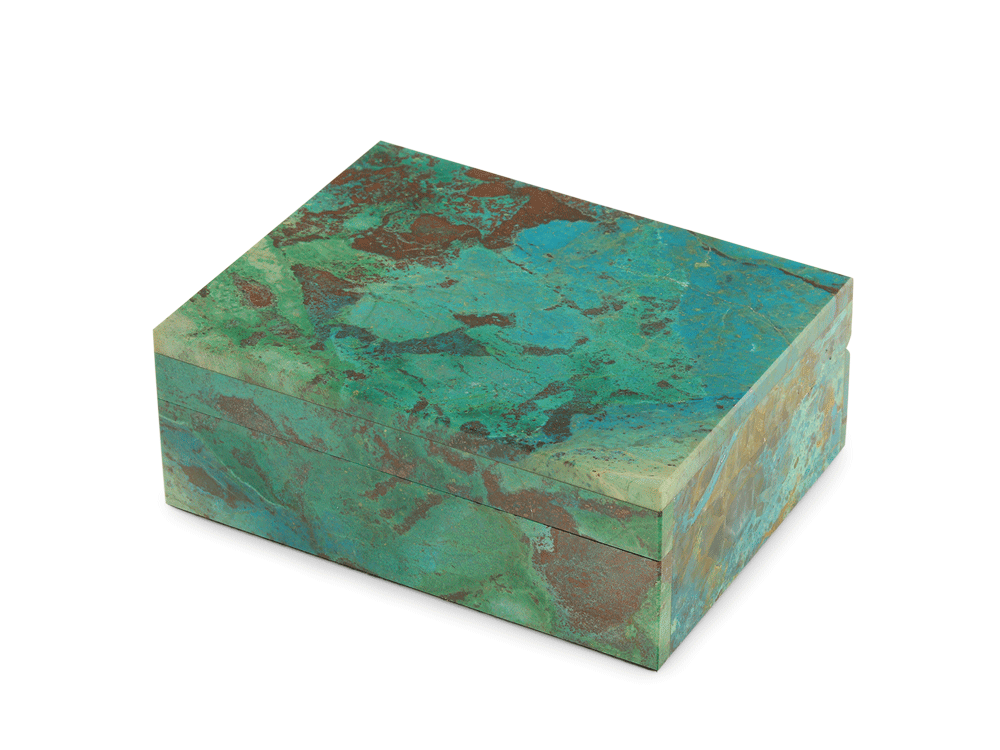 Ornamental Chrysocolla 100x80mm Gem box