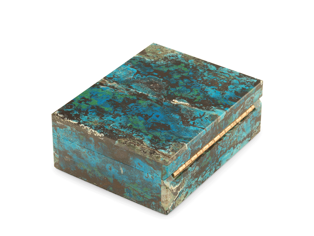 Ornamental Chrysocolla 100x80mm Gem box