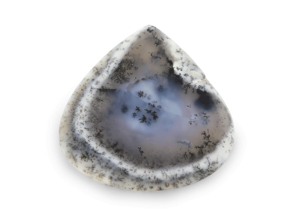 Dendritic Agate 35x35mm Pear Shape