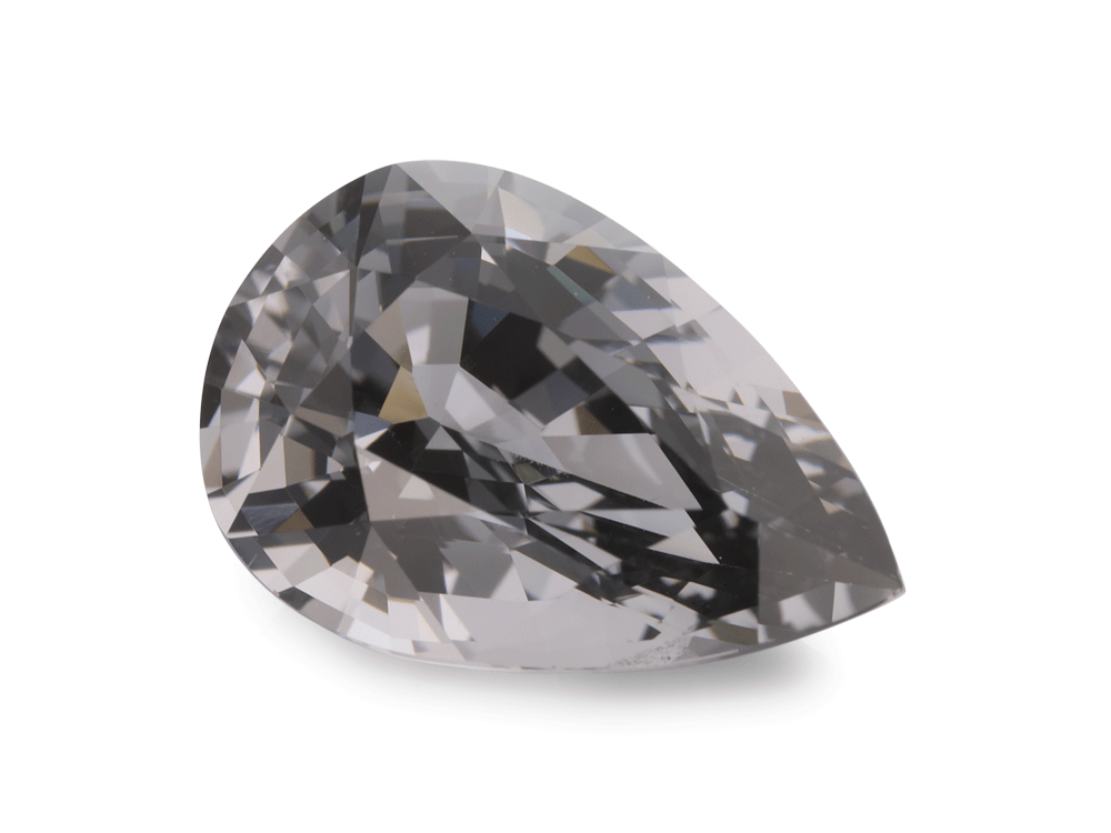 Spinel 11.5x7.7mm Pear Shape Grey